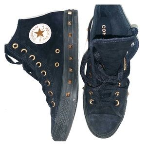 Black and Gold Converse